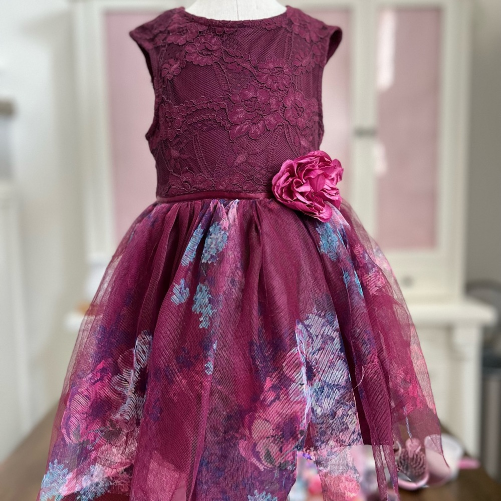 Purple Floral Dress